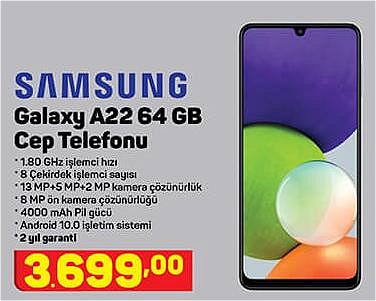Samsung Galaxy A22 64 GB Cep Telefonu image