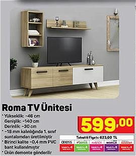 Roma TV Ünitesi 46x140x30 cm image