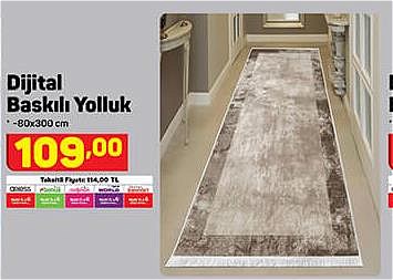 Dijital Baskılı Yolluk 80x300 cm image
