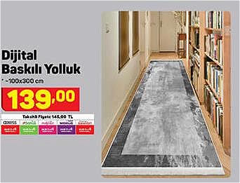 Dijital Baskılı Yolluk 100x300 cm image