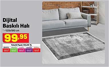 Dijital Baskılı Halı 120x180 cm image
