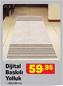 Dijital Baskılı Yolluk 80x150 cm image