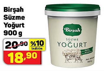 Birşah Süzme Yoğurt 900 g image