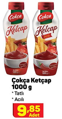 Çokça Ketçap 1000 g Tatlı/Acılı image