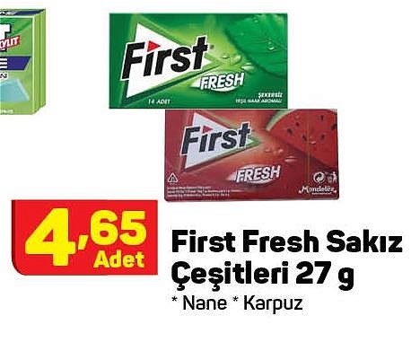 First Fresh Sakız Çeşitleri 27 g image