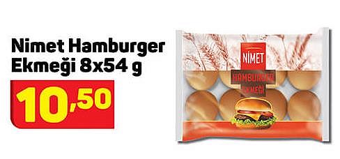 Nimet Hamburger Ekmeği 8x54 g image