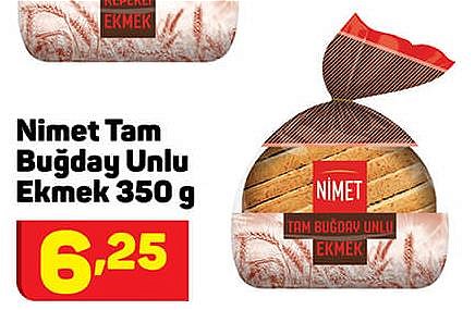 Nimet Tam Buğday Unlu Ekmek 350 g image