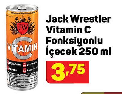 Jack Wrestler Vitamin C Fonksiyonlu İçecek 250 ml image