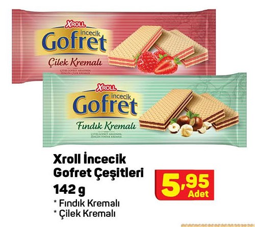 Xroll İncecik Gofret Çeşitleri 142 g image