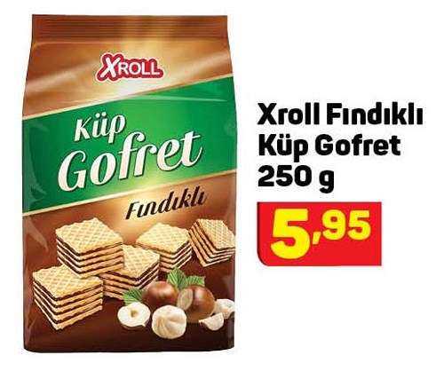 Xroll Fındıklı Küp Gofret 250 g image