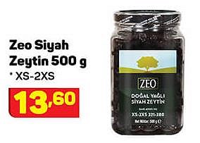 Zeo Siyah Zeytin 500 g XS-2XS image