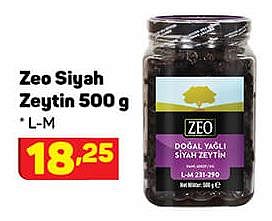 Zeo Siyah Zeytin 500 g L-M image