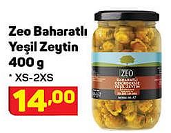 Zeo Baharatlı Yeşil Zeytin 400 g XS-2XS image