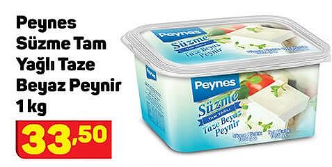 Peynes Süzme Tam Yağlı Taze Beyaz Peynir 1 kg  image