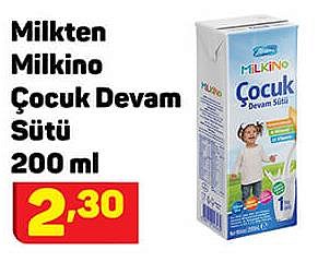 Milkten Milkino Çocuk Devam Sütü 200 ml image