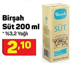 Birşah Süt 200 ml image