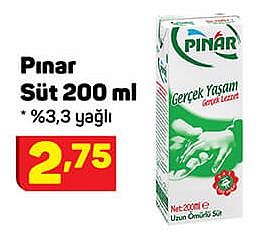 Pınar Süt 200 ml image