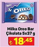 A101 Milka Oreo Bar Çikolata 5x37 g