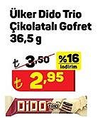 Ülker Dido Trio Çikolatalı Gofret 36,5 g image