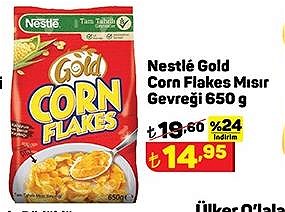 Nestle Gold Corn Flakes Mısır Gevreği 650 g image