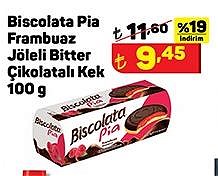 Biscolata Pia Frambuaz Jöleli Bitter Çikolatalı Kek 100 g image