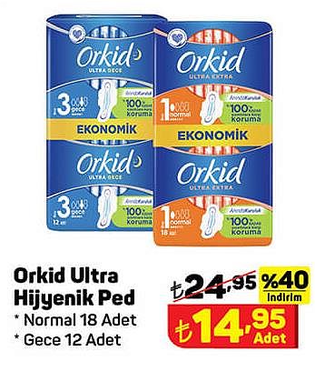 Orkid Ultra Hijyenik Ped Çeşitleri image