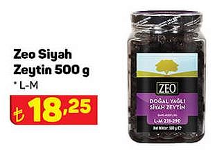 Zeo Siyah Zeytin 500 g L-M image