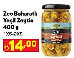 Zeo Baharatlı Yeşil Zeytin 400 g XS-2XS image