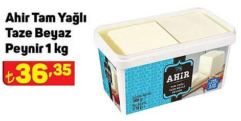 Ahir Tam Yağlı Taze Beyaz Peynir 1 kg image