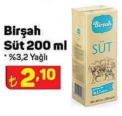 Birşah Süt 200 ml image