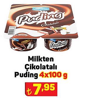 Milkten Çikolatalı Puding 4x100 g image