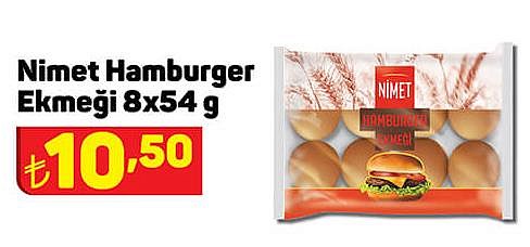 Nimet Hamburger Ekmeği 8x54 g image