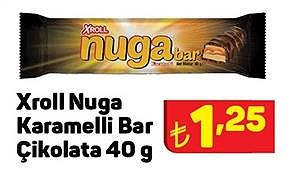 Xroll Nuga Karamelli Bar Çikolata 40 g image