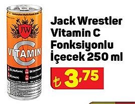 Jack Wrestler Vitamin C Fonksiyonlu İçecek 250 ml image