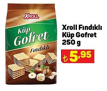 Xroll Fındıklı Küp Gofret 250 g image