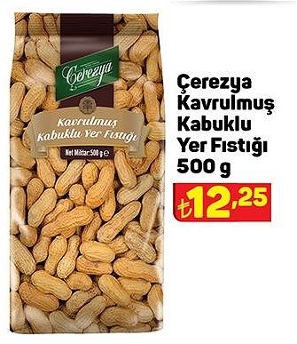 Çerezya Kavrulmuş Kabuklu Yer Fıstığı 500 g image