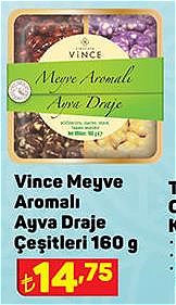 Vince Meyve Aromalı Ayva Draje Çeşitleri 160 g image