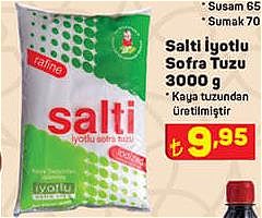 Salti İyotlu Sofra Tuzu 3000 g image