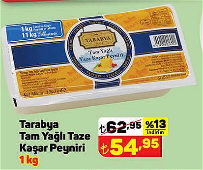 Tarabya Tam Yağlı Taze Kaşar Peyniri 1 kg image