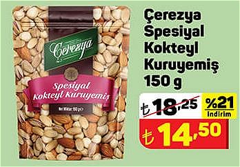 Çerezya Spesiyal Kokteyl Kuruyemiş 150 g image