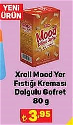 Xroll Mood Yer Fıstığı Kreması Dolgulu Gofret 80 g image