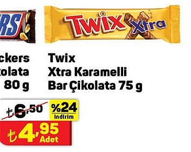 Twix Xtra Karamelli Bar Çikolata 75 g image