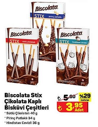 Biscolata Stix Çikolata Kaplı Bisküvi Çeşitleri image