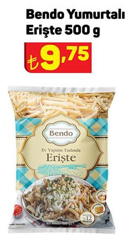 Bendo Yumurtalı Erişte 500 g image