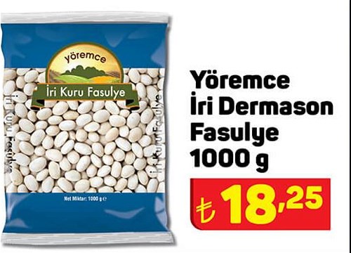 Yöremce İri Dermason Fasulye 1000 g image