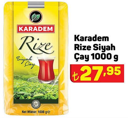 Karadem Rize Siyah Çay 1000 g image