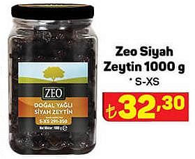 Zeo Siyah Zeytin 1000 g S-XS image