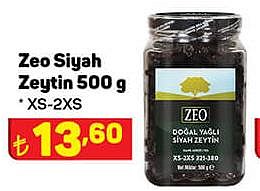 Zeo Siyah Zeytin 500 g XS-2XS image