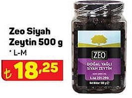 Zeo Siyah Zeytin 500 g L-M image