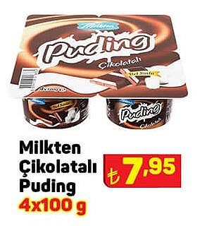 Milkten Çikolatalı Puding 4x100 g image